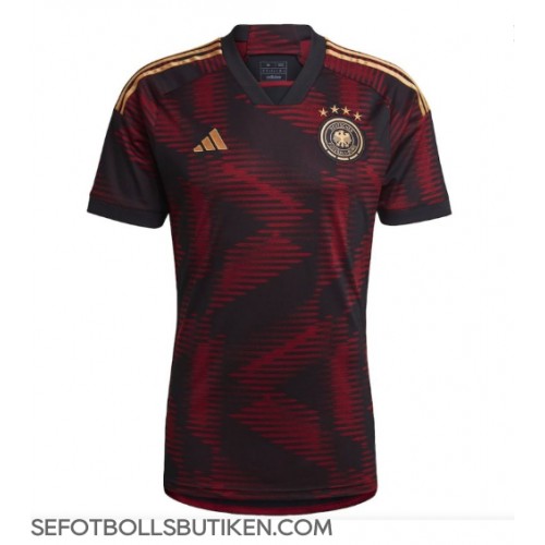 Tyskland Replika Borta matchkläder VM 2022 Korta ärmar